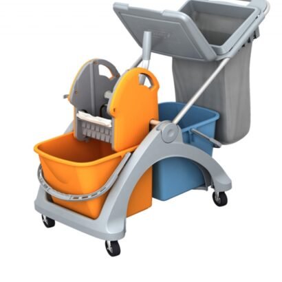 ΕΠΑΓΓΕΛΜΑΤΙΚΟ ΚΑΡΟΤΣΙ ΚΑΘΑΡΙΣΜΟΥ ΔΙΠΛΟ 2χ25lt ΜΕ ΚΑΠΑΚΙ ΚΑΙ ΥΠΟΔΟΧΗ ΓΙΑ ΣΑΚΟ ΑΠΟΡΡΙΜΑΤΩΝ