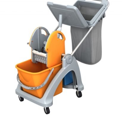 ΕΠΑΓΓΕΛΜΑΤΙΚΟ ΚΑΡΟΤΣΙ ΣΦΟΥΓΓΑΡΙΣΜΑΤΟΣ 25lt. ΜΕ ΒΑΣΗ ΚΑΙ ΚΑΠΑΚΙ ΓΙΑ ΣΑΚΟ ΑΠΟΡΡΙΜΑΤΩΝ